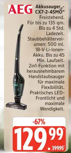 Marktkauf Aeg akkusauger cx7-2-45mö Angebot