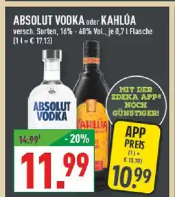 Marktkauf Absolut vodka Angebot