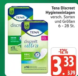 Marktkauf Tena discreet hygieneeinlagen Angebot