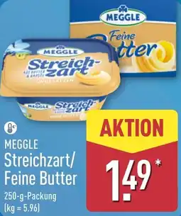 Aldi Nord MEGGLE Streichzart/ Feine Butter Angebot