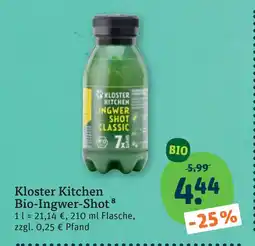 tegut Kloster kitchen bio-ingwer-shot Angebot
