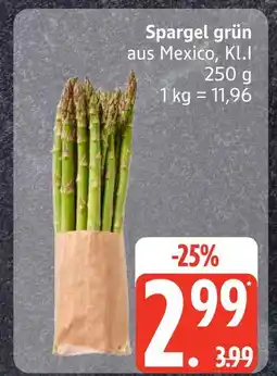 Edeka Spargel grün Angebot