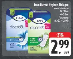 E-Center Tena discreet hygiene-einlagen extra Angebot