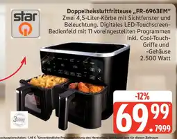 Marktkauf Star doppelheissluftfritteuse fr-6963em Angebot
