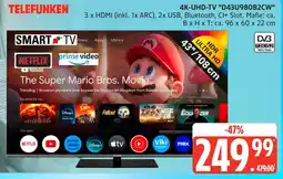 Marktkauf Telefunken 4k-uhd-tv d43u980b2cw Angebot
