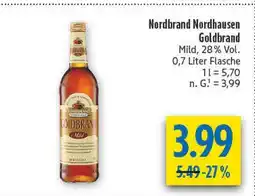 diska Nordbrand nordhausen goldbrand Angebot