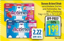 diska Danone actimel drink erdbeere Angebot