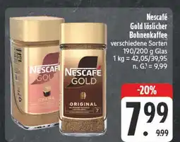 E-Center Nescafé gold löslicher bohnenkaffee Angebot