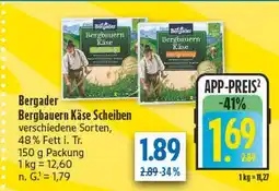 diska Bergader bergbauern käse scheiben Angebot