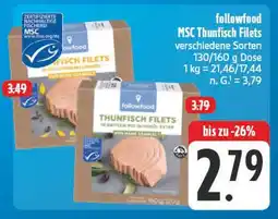 Edeka Followfood msc thunfisch filets Angebot