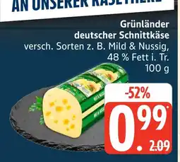 Marktkauf Grünländer deutscher schnittkäse Angebot