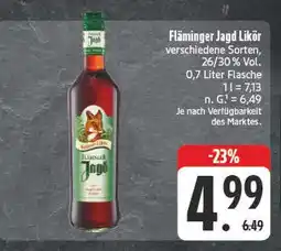E-Center Fläminger jagd likör Angebot