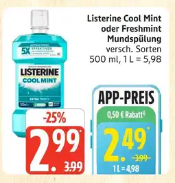 Marktkauf Listerine cool mint Angebot