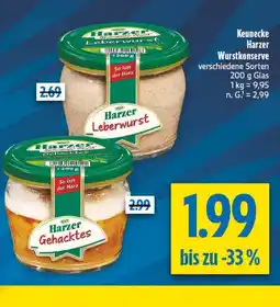 diska Harzer leberwurst Angebot