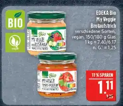 Marktkauf Edeka bio my veggie brotaufstrich alla toskana Angebot
