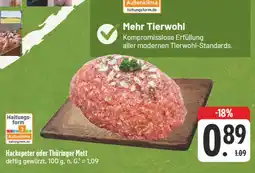 Edeka Hackepeter oder thüringer mett Angebot