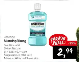 KONSUM Listerine mundspülung cool mint mild Angebot