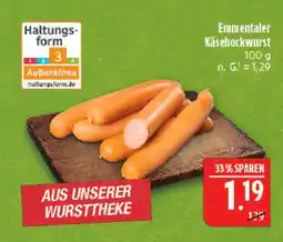Marktkauf Emmentaler käsebockwurst Angebot