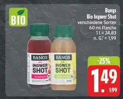 E-Center Bangs bio ingwer shot Angebot