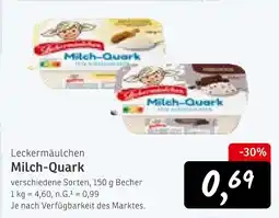 KONSUM Leckermäulchen milch-quark Angebot