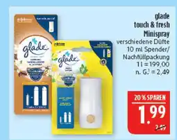 Marktkauf Glade touch & fresh minispray Angebot