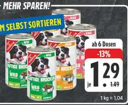 Edeka Gut & günstig saftige brocken für hunde Angebot