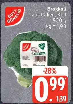 Edeka Gut & günstig brokkoli Angebot