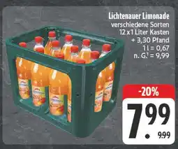 E-Center Lichtenauer limonade Angebot