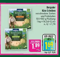 Marktkauf Bergader bergbauern käse scheiben Angebot