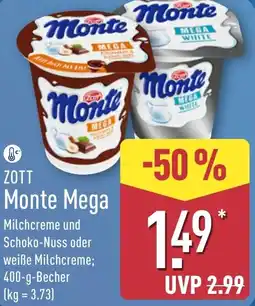 Aldi Nord ZOTT Monte Mega Angebot