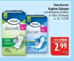 Marktkauf Tena discreet hygiene-einlagen Angebot