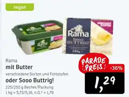 KONSUM Rama mit butter Angebot
