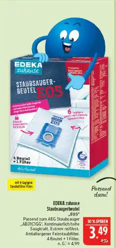 Marktkauf Edeka zuhause staubsaugerbeutel e05 Angebot