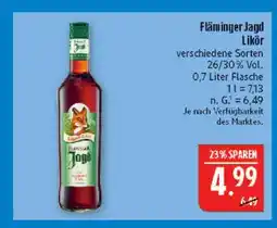 Marktkauf Fläminger jagd likör Angebot