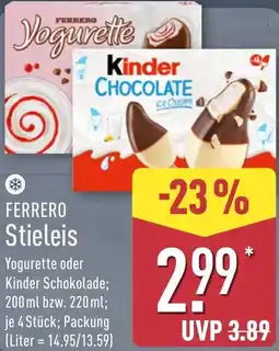 Aldi Nord FERRERO Stieleis Angebot