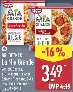 Aldi Nord DR. OETKER La Mia Grande Angebot