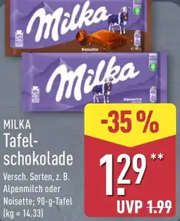 Aldi Nord MILKA Tafelschokolade Angebot