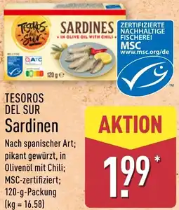 Aldi Nord TESOROS DEL SUR Sardinen Angebot