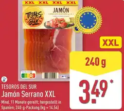 Aldi Nord TESOROS DEL SUR Jamón Serrano XXL Angebot