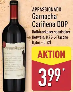 Aldi Nord APPASSIONADO Garnacha Cariñena DOP Angebot
