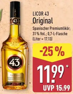 Aldi Nord LICOR 43 Original Angebot