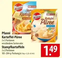 Famila Nord Ost Pfanni Kartoffel-Püree oder Stampfkartoffeln Angebot