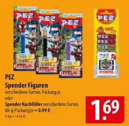 Famila Nord Ost PEZ Spender Figuren oder Spender Nachfüller Angebot