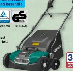 Aldi Nord Ferrex Elektrischer Vertikutierer GLS37D Angebot