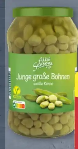 Aldi Nord All Seasons Junge Große Bohnen Angebot