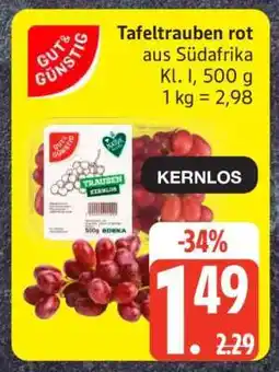 Edeka Tafeltrauben rot Angebot
