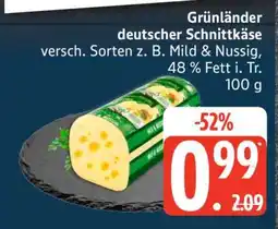 Edeka Grünländer Deutscher Schnittkäse Angebot