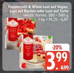 Edeka Coppenrath & Wiese Lust auf Vegan, Lust auf Kuchen oder Lust auf Torte Angebot