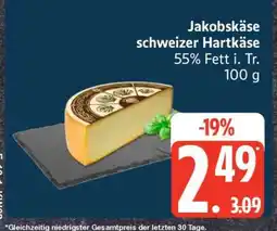Edeka Jakobskäse Schweizer Hartkäse Angebot