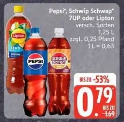 Edeka Pepsi, Schwip Schwap, 7UP oder Lipton Angebot